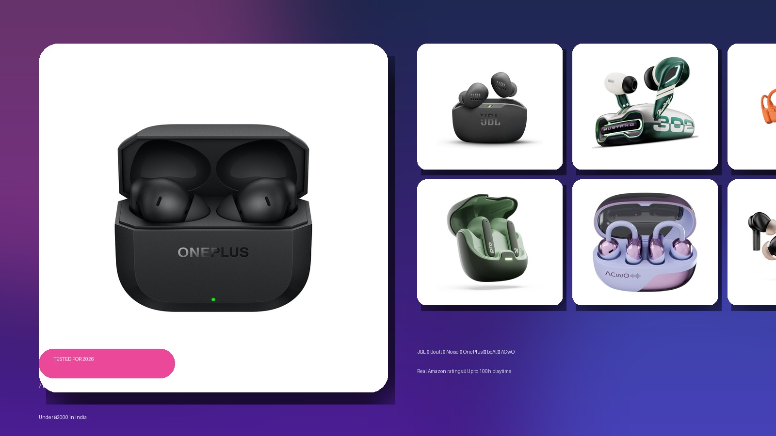 7 Best Wireless Earbuds Under ₹2000 in India (Tested for 2026)