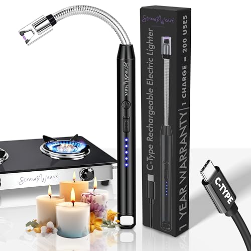 Straw & Weave Rechargeable Electric Arc Lighter