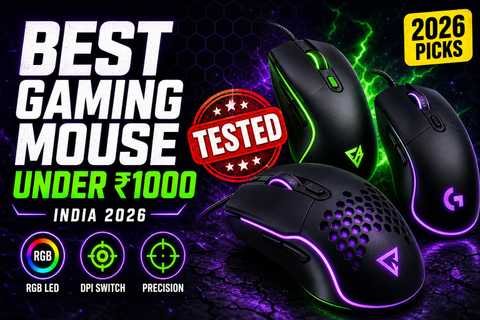 Best Gaming Mouse Under ₹1000 in India: 7 Picks with RGB & DPI Switch