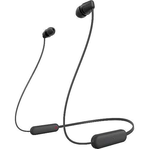 Sony WI-C100 — 25H Battery, DSEE Upscaling, Wireless Neckband