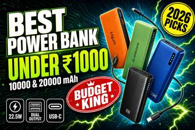 Best Power Bank Under ₹1000 in India (2026): 10000mAh & 20000mAh Picks