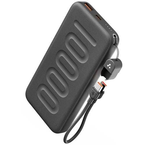 Ambrane Stylo N10 — 10000mAh Power Bank with Built-in Type-C Cable