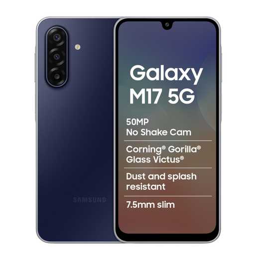 Samsung Galaxy M17 5G (Sapphire Black, 4GB/128GB)